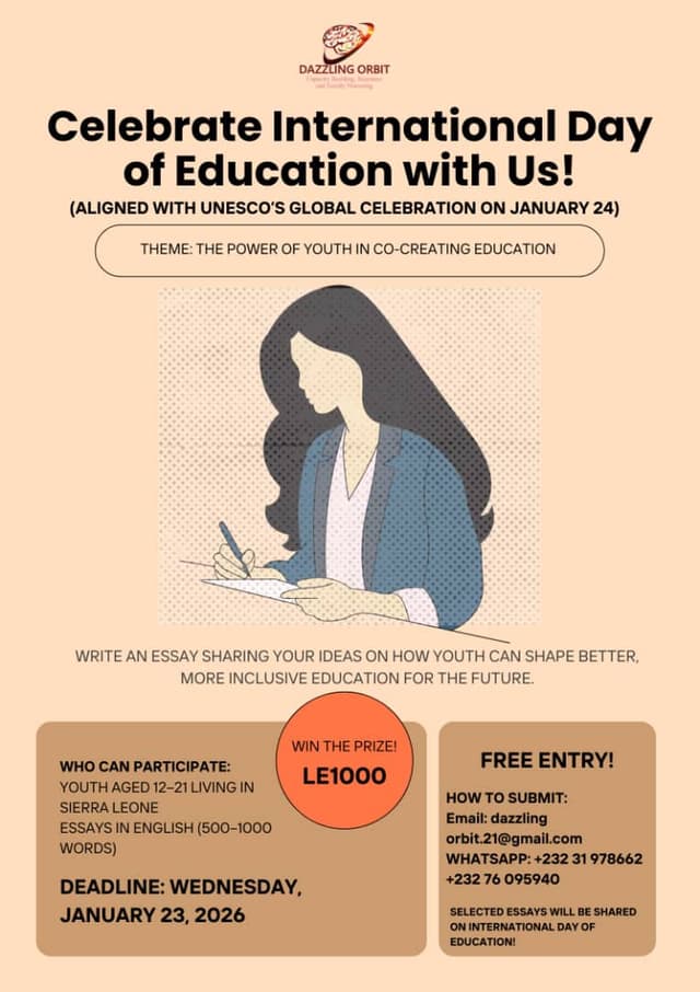 International Day of Education - Essay Competition